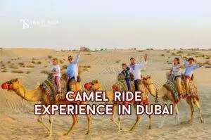 Camel Ride in Dubai Blog Banner By thedesertsafariindubai.com