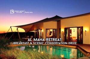 Al Maha Retreat | Royal Falconry Training and Nature Safari blog banner by the desert safari in dubai