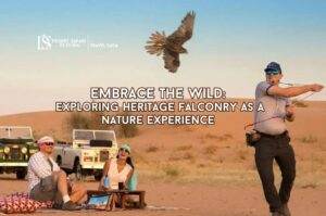 Heritage Falconry as a Nature Experience | Royal Falcorny and Training blog banner by the desert safari in Dubai