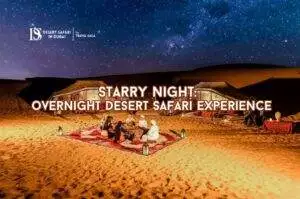 Overnight Desert Safari Experience Blog Banner By thedesertsafariindubai.com