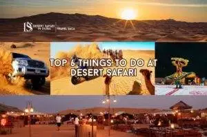 Things to Do on a Desert Safari Blog Banner By thedesertsafariindubai.com