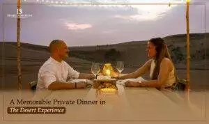 Private dinner in desert Blog banner by The Desert Safari in Dubai