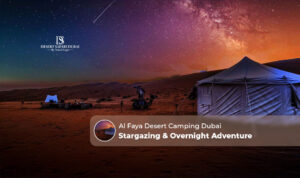 Al Faya Desert camping Dubai | Al Faya desert stargazing Blog Banner by The Desert Safari in Dubai