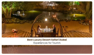 luxury desert safari Dubai | best desert safari Dubai 2025 Blog Banner by The Desert Safari in Dubai
