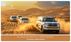 Desert safari in January Blog Banner By thedesertsafariindubai.com