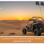 Desert safari booking mistakes Blog Banner By thedesertsafariindubai.com