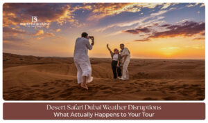 Dubai desert safari affected by weather conditions and changing desert landscapes