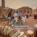 Bedouin hospitality rituals during a Dubai desert safari.