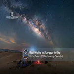 Stargazing in the Dubai desert at night.