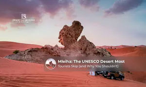Mleiha UNESCO Desert landscape showcasing Sharjah’s natural and cultural heritage.