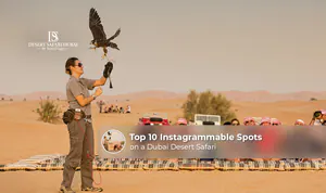 Instagrammable spots during Dubai desert safari.