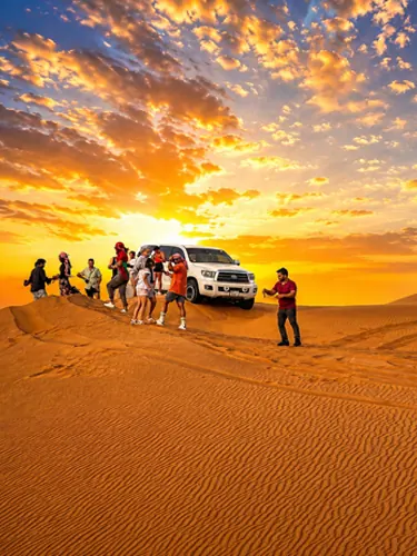 Dune bashing in Dubai desert safari